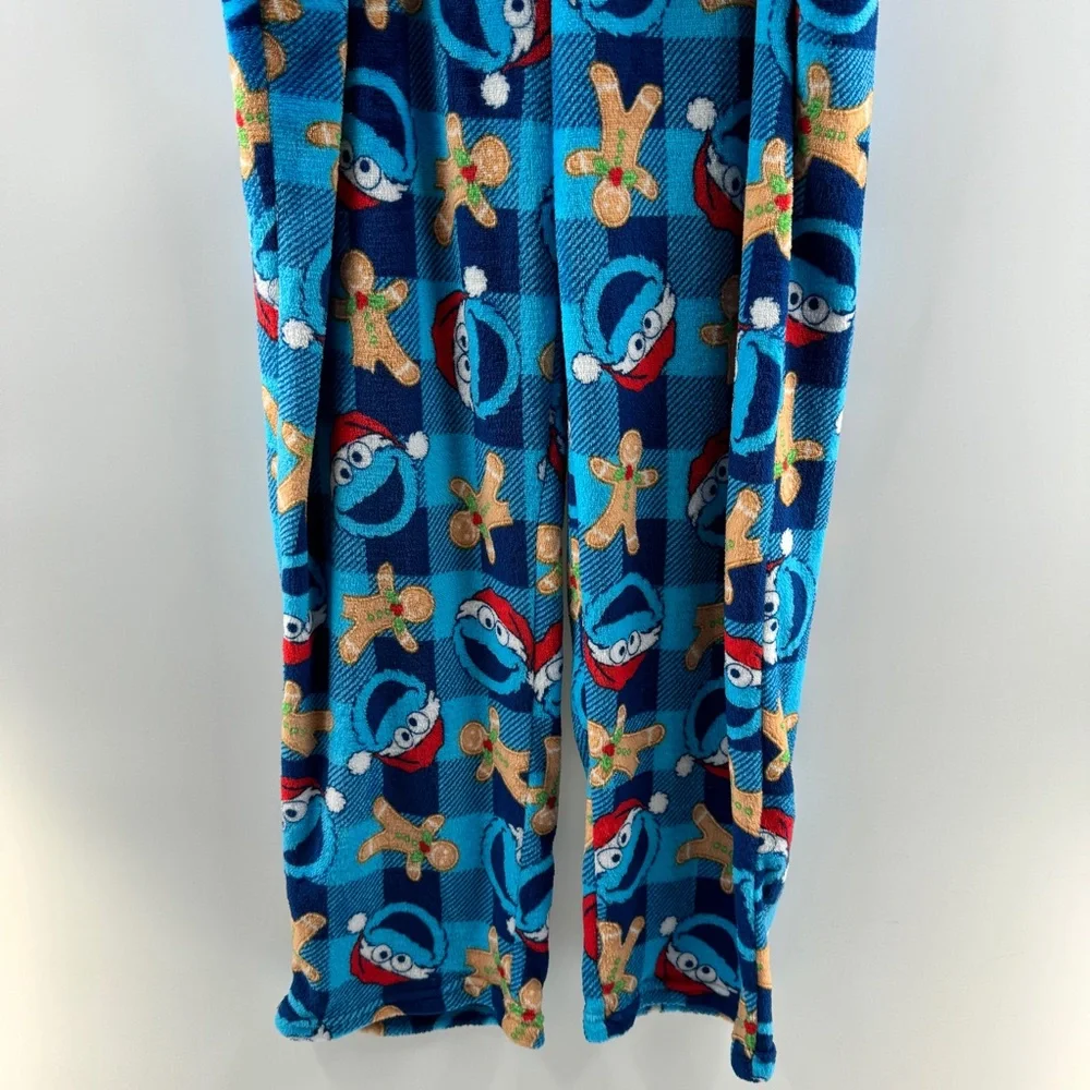Cookie Monster Fleece Pajama Pants Size XL - Picture 4 of 8